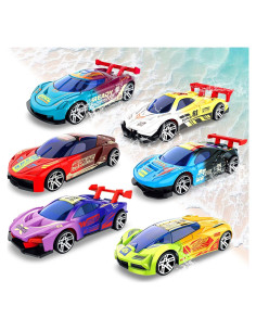 Juguetes de Baño LITTCO Coches que Cambian de Color 6PCS