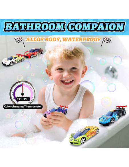 Juguetes de Baño LITTCO Coches que Cambian de Color 6PCS