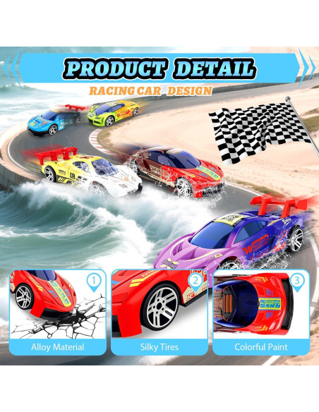 Juguetes de Baño LITTCO Coches que Cambian de Color 6PCS