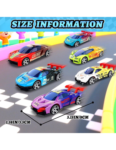 Juguetes de Baño LITTCO Coches que Cambian de Color 6PCS