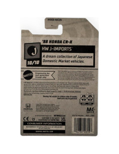 Hot Wheels Honda CR-X 1:64 Azul - Mattel 2