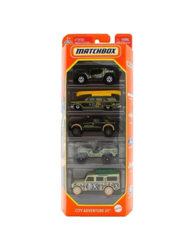Vehículos de Metal Fundido Aventura en la Ciudad III 5pack