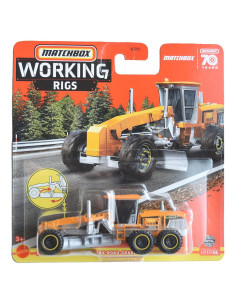 Niveladora Matchbox 13 cm - Vehículo de Trabajo Mattel