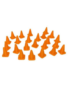 Conos de Tráfico 1:64 Escala 24 Piezas para Dioramas Hot Wheels
