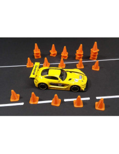 Conos de Tráfico 1:64 Escala 24 Piezas para Dioramas Hot Wheels 2