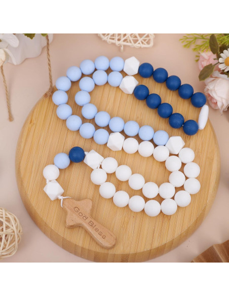 Rosario de Silicona para Bautizo YOUAME - Dios Bendiga