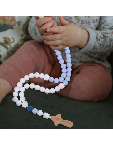 Rosario de Silicona para Bautizo YOUAME - Dios Bendiga