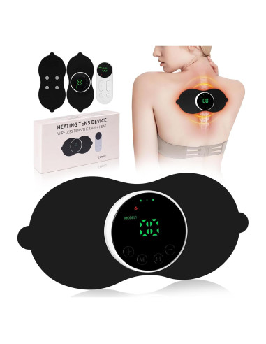 Unidad TENS Calentadora Rainsylvas Inalámbrica para Alivio Dolor