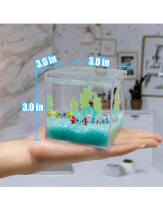 Kit DIY Acuario Mini Axolote Hiawbon - Figuras que Brillan 2