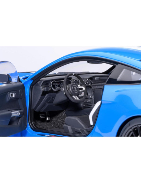 AUTOart GT 500 Azul Grabber 1/18 con Rayas Blancas 73094