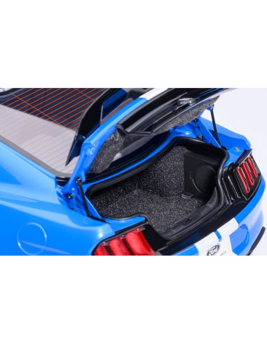 AUTOart GT 500 Azul Grabber 1/18 con Rayas Blancas 73094