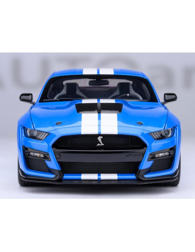 AUTOart GT 500 Azul Grabber 1/18 con Rayas Blancas 73094