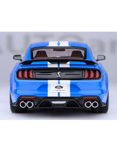 AUTOart GT 500 Azul Grabber 1/18 con Rayas Blancas 73094