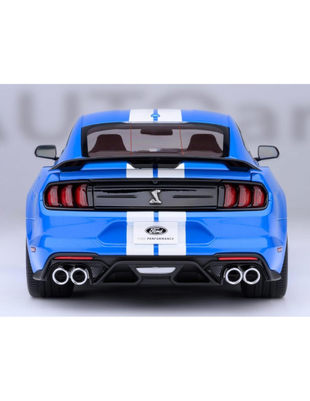 AUTOart GT 500 Azul Grabber 1/18 con Rayas Blancas 73094