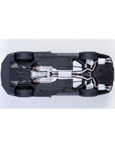 AUTOart GT 500 Azul Grabber 1/18 con Rayas Blancas 73094