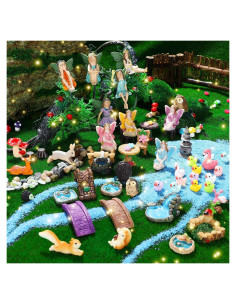 Kit de Jardín 120 Piezas Accesorios Miniaturas Unittype