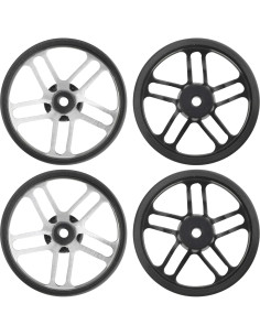 Llantas Mini 4WD RC Vgoohobby Aluminio 23.5mm Negras 2