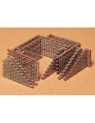 Juego de Pared de Ladrillos Tamiya 1/35 - 22 Piezas