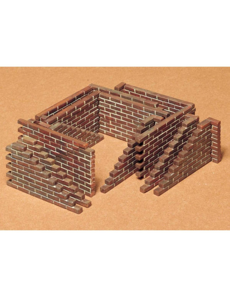 Juego de Pared de Ladrillos Tamiya 1/35 - 22 Piezas
