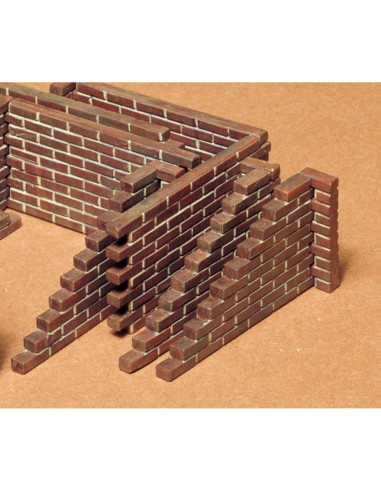 Juego de Pared de Ladrillos Tamiya 1/35 - 22 Piezas