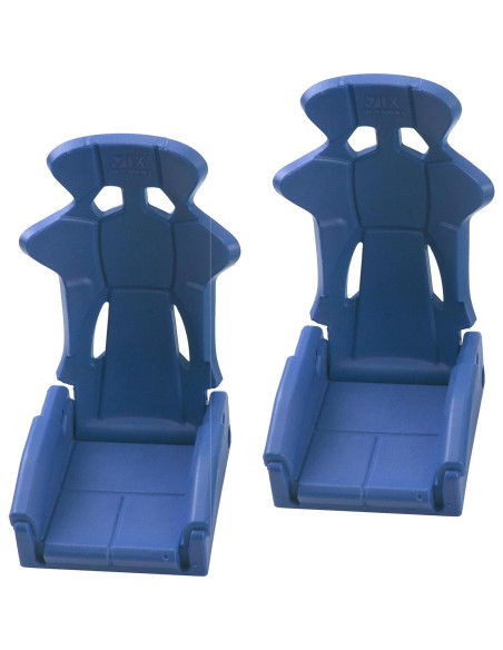 Asientos de Simulación RC Vgoohobby 2Pcs Azul para Crawler 1/10