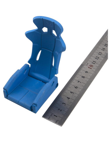 Asientos de Simulación RC Vgoohobby 2Pcs Azul para Crawler 1/10