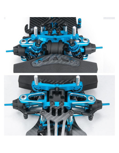 Chasis RC Turismo MOHERO 1/10 Aluminio y Carbono para TT01
