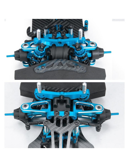 Chasis RC Turismo MOHERO 1/10 Aluminio y Carbono para TT01