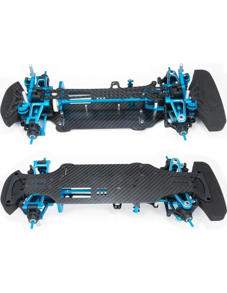 Chasis RC Turismo MOHERO 1/10 Aluminio y Carbono para TT01
