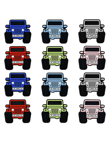 12 Perlas de Silicona en Forma de Camión dxfiuyio