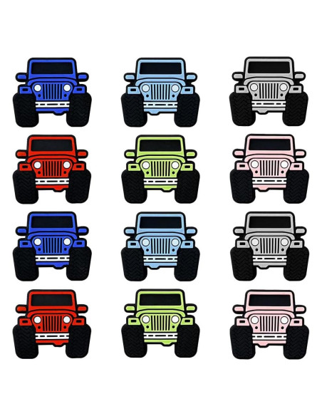 12 Perlas de Silicona en Forma de Camión dxfiuyio