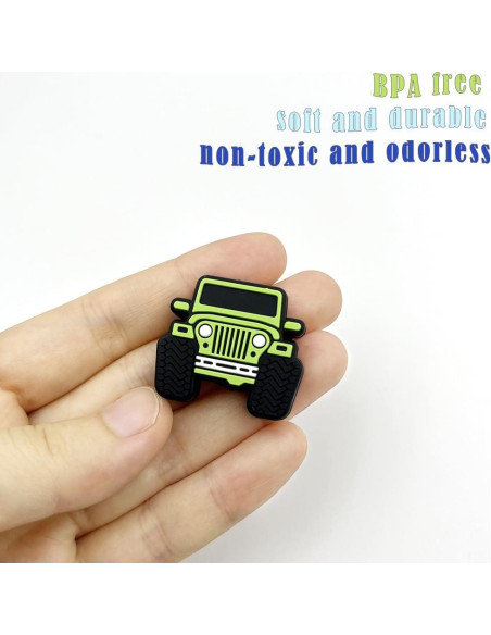 12 Perlas de Silicona en Forma de Camión dxfiuyio