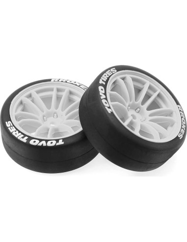 Neumáticos de Drift RC 1/10 Chanjorlin 65mm 4 Pcs Blanco