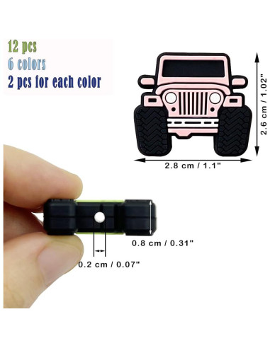 12 Perlas de Silicona en Forma de Camión dxfiuyio