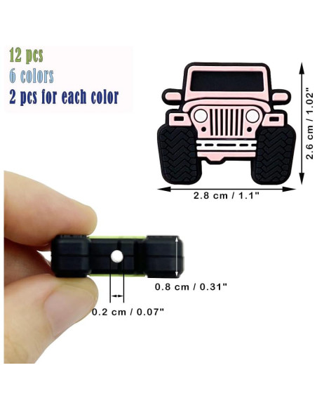 12 Perlas de Silicona en Forma de Camión dxfiuyio