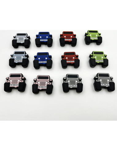 12 Perlas de Silicona en Forma de Camión dxfiuyio