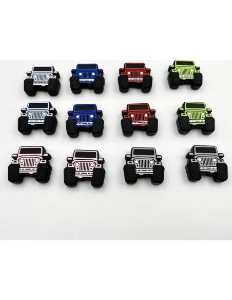 12 Perlas de Silicona en Forma de Camión dxfiuyio