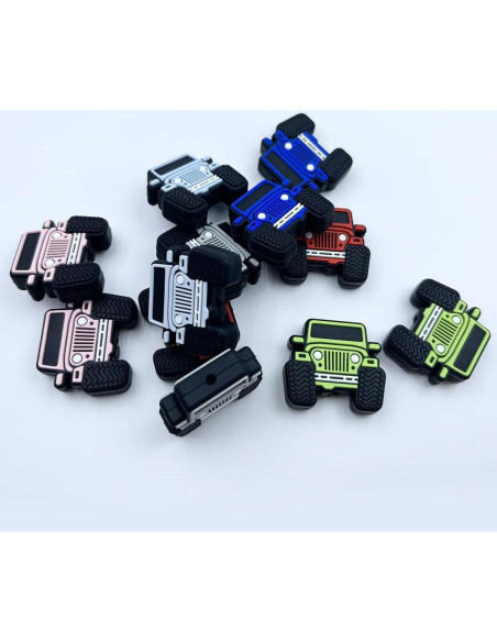 12 Perlas de Silicona en Forma de Camión dxfiuyio