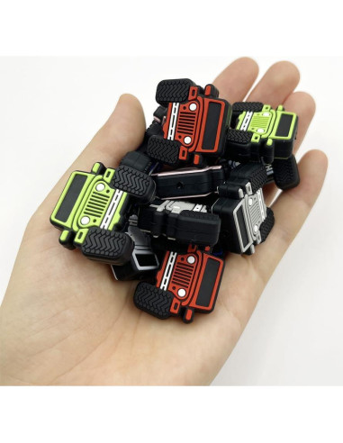 12 Perlas de Silicona en Forma de Camión dxfiuyio