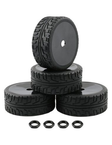 4 Ruedas y Neumáticos 17mm Rchobbytop para Buggy RC 1/8