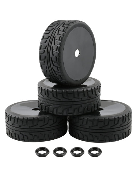 4 Ruedas y Neumáticos 17mm Rchobbytop para Buggy RC 1/8