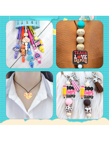 100 Perlas de Silicona Coloridas XHAOYEAHX para Manualidades DIY