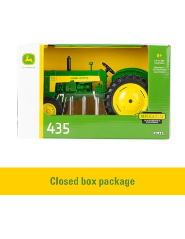 Tractor de Juguete John Deere 435 Escala 1:16 Metal Fundido