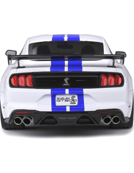 Modelo de Coche 1:18 Solido Ford Mustang Shelby GT500 2020 Blanco