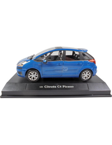 Coche a Escala 1:24 OPO 10 Citron C4 Picasso Metal Azul