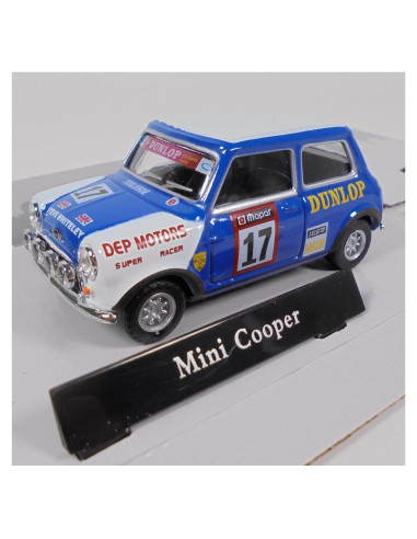 Coche en miniatura OPO 10 MINI Cooper Racing 1/43 Azul