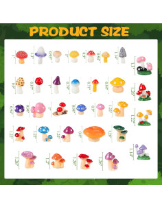 Set Miniatura Jardín 58 Piezas Canlierr Decoración DIY 2