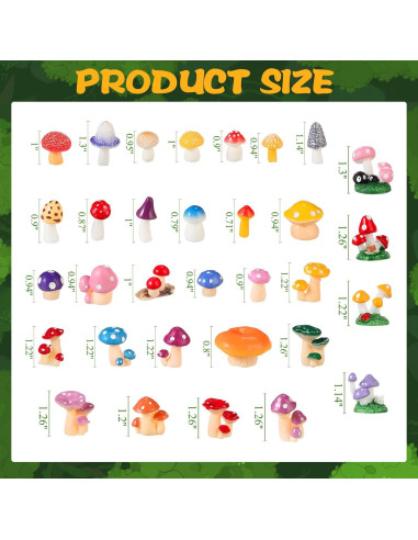 Set Miniatura Jardín 58 Piezas Canlierr Decoración DIY