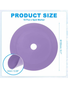 Conos de Entrenamiento PATIKIL 10 Pcs 15.24 cm TPR Antideslizantes 2