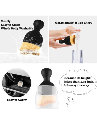 Paquete de 4 cepillos de limpieza de interiores de automóvil